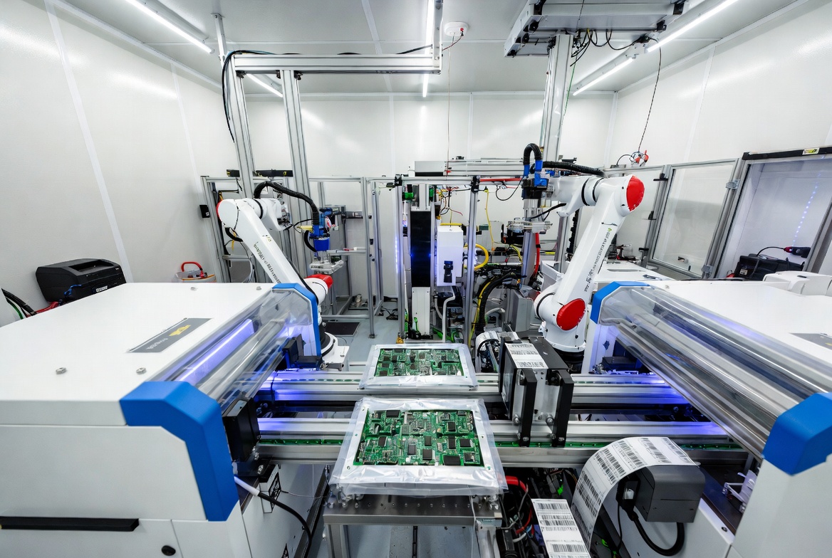 Controlled cleanroom fabrication environment for multilayer PCB production