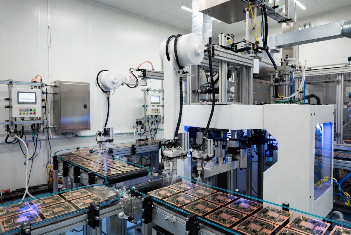 Compact assembled boards arranged for SMT placement and assembly