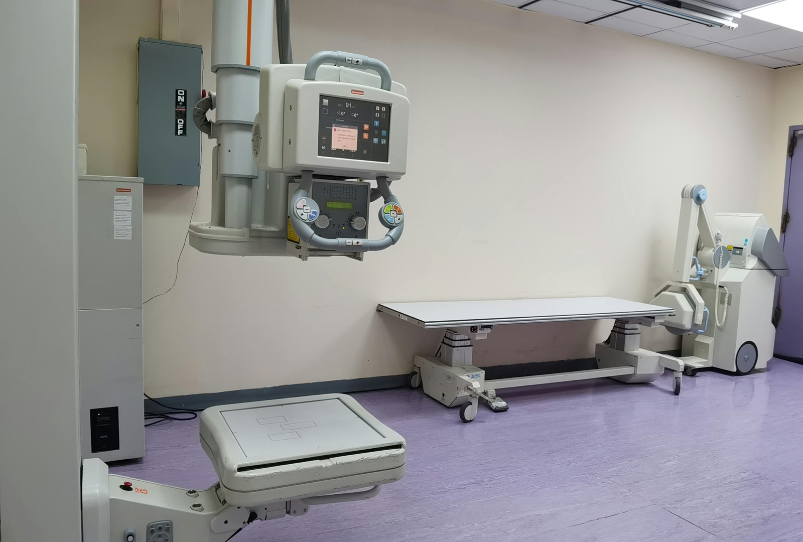 Advanced medical imaging equipment in a clinical environment